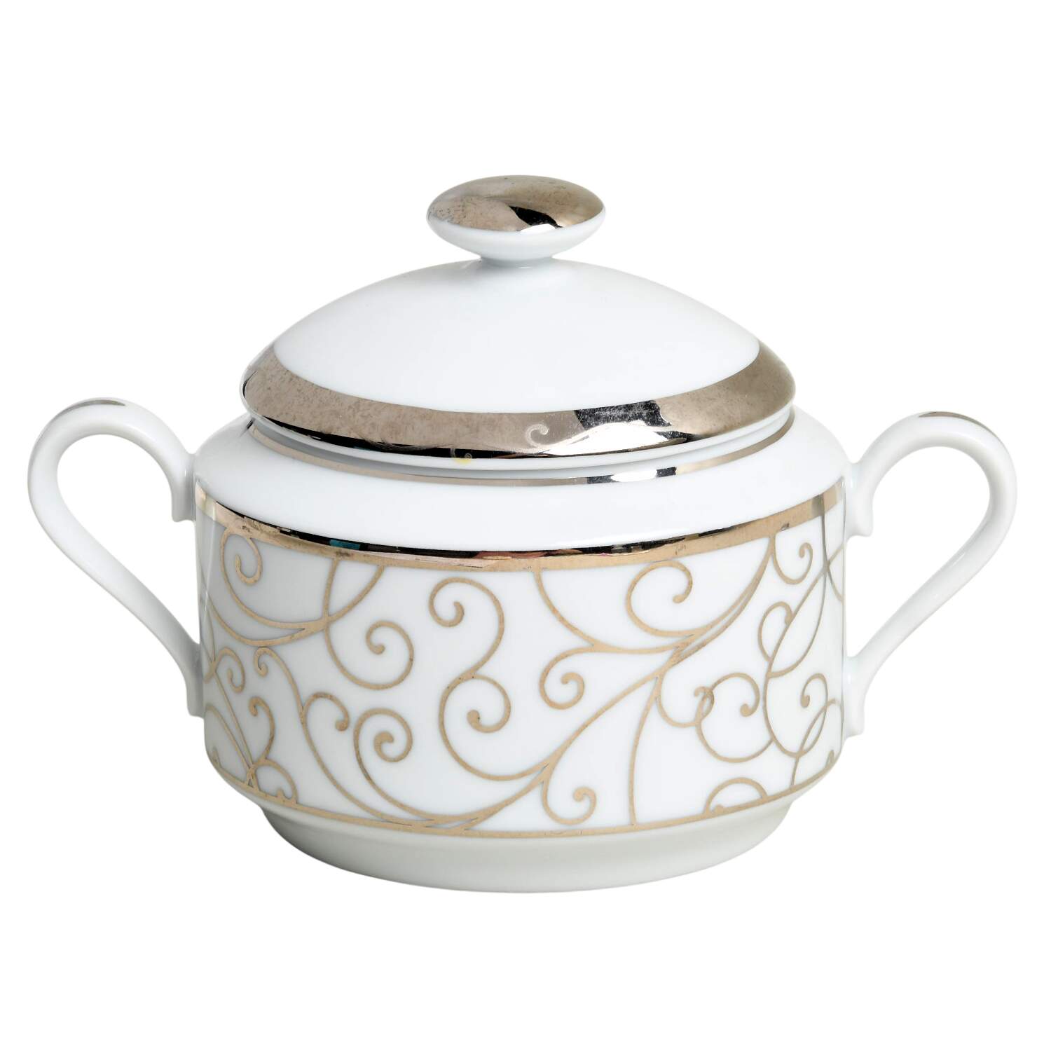 Plaza Sugar Bowl & Lid by Spal Porcelanas-1