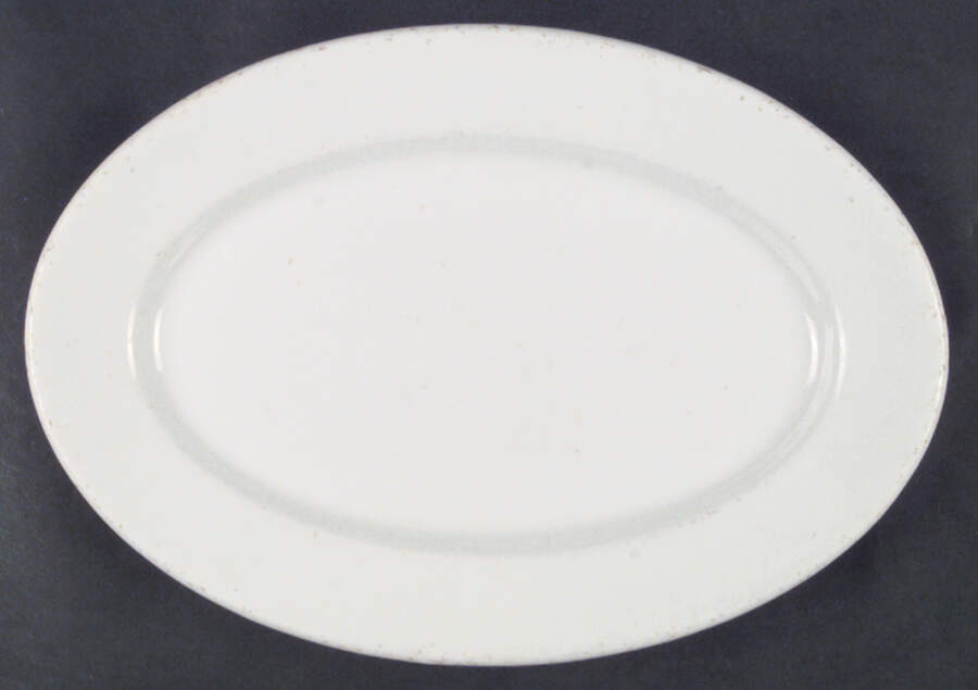 SHO194 12" Oval Serving Platter by Shenango-1
