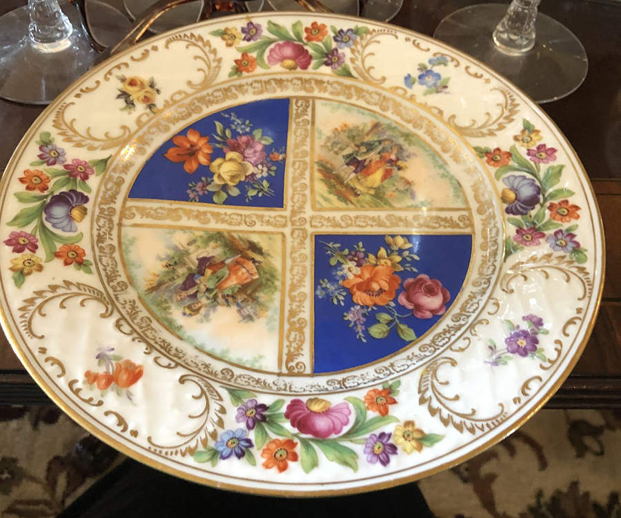 Royal Dresdner Art Blue (Panels) Salad Plate by Schumann - Bavaria-1