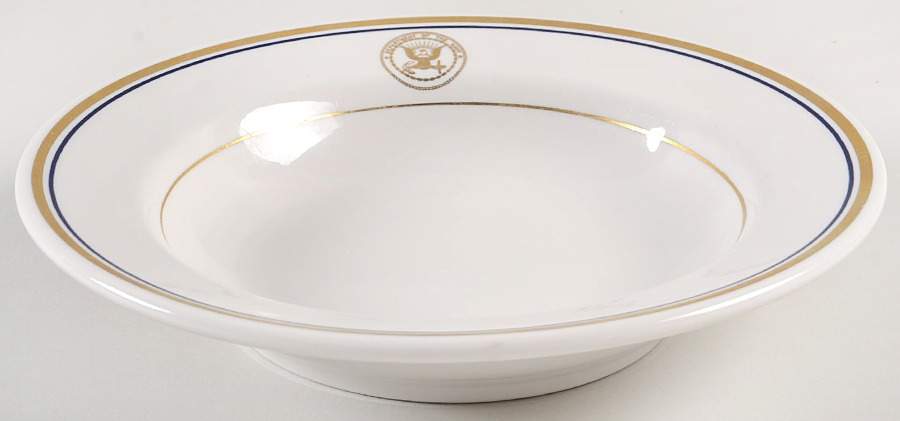 US Navy Large Rim Soup Bowl by Shenango-1