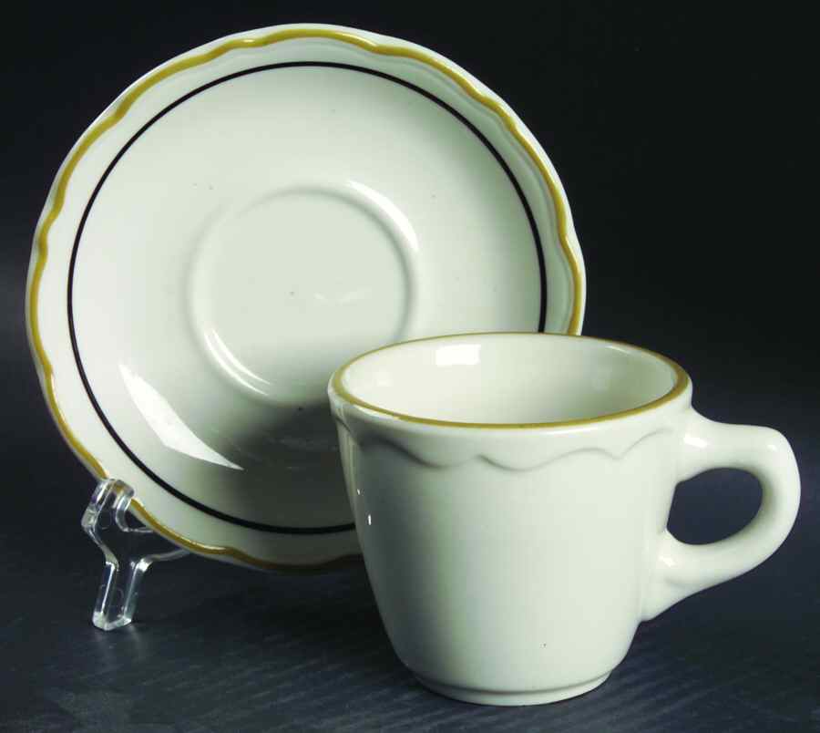 SY475 Flat Cup & Saucer Set by Syracuse-1