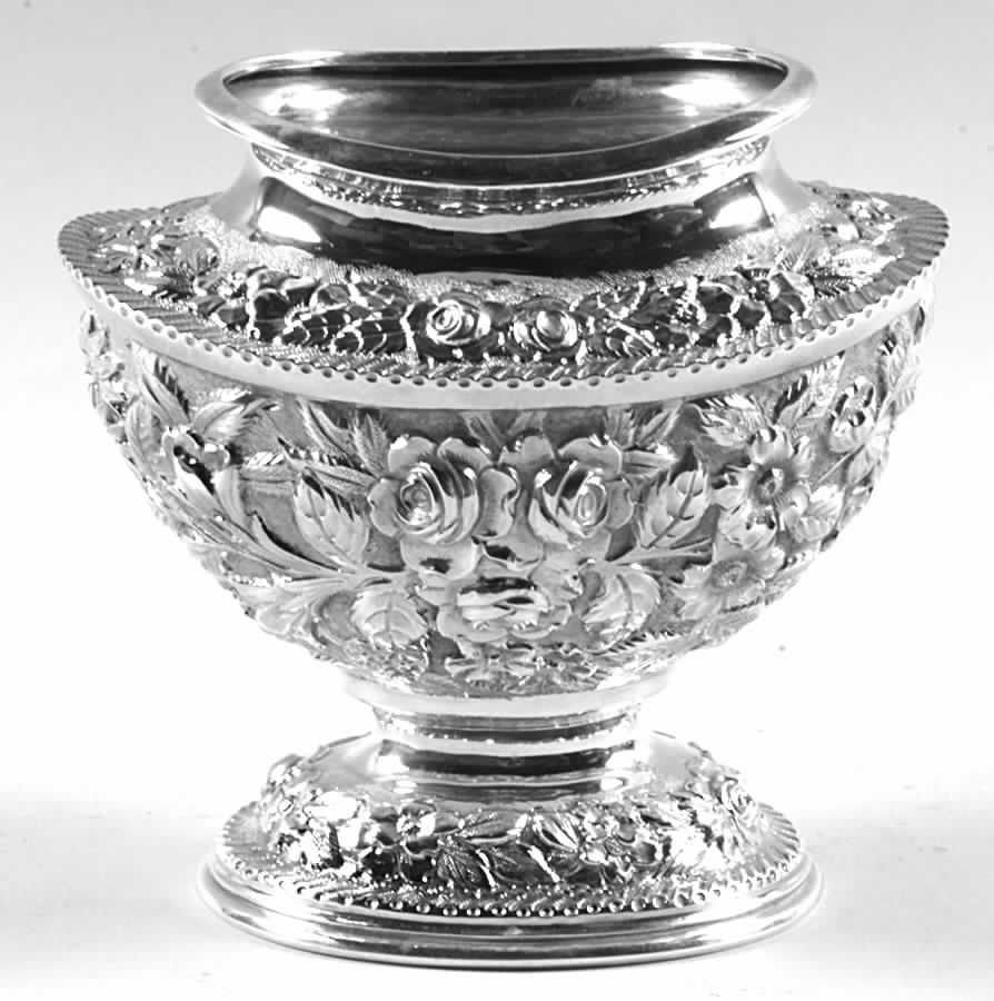 Baltimore Rose (Sterling, 1905, Hollowware) Waste Bowl by Schofield-1