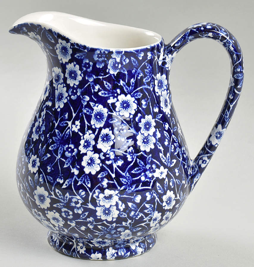 Calico Blue (Black Staffordshire Stamp) Sandringham Jug by Staffordshire-1