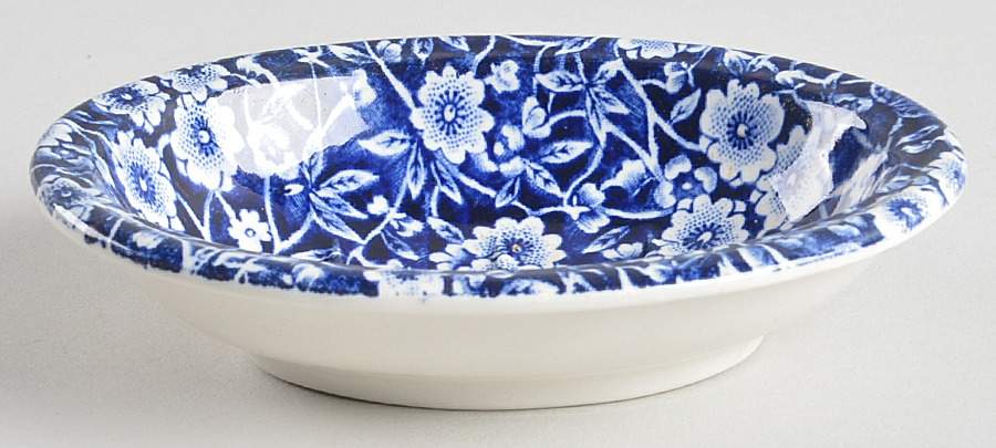 Calico Blue (Black Staffordshire Stamp) Soap Dish by Staffordshire-1