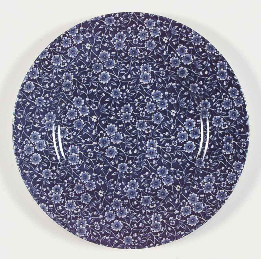 Calico Blue (Black Staffordshire Stamp) Dinner Plate by Staffordshire-1