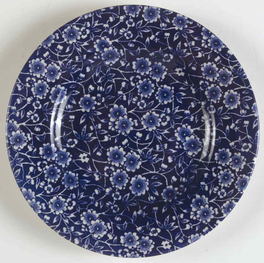 Calico Blue (Black Staffordshire Stamp) Salad/Dessert Plate by Staffordshire-1