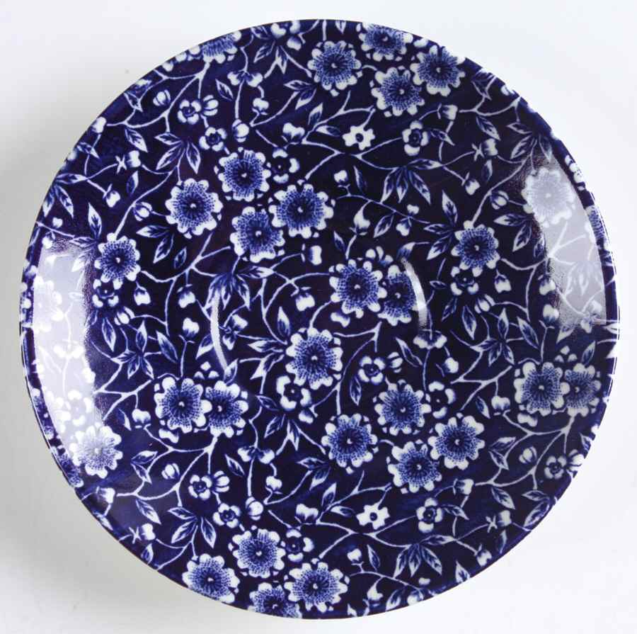 Calico Blue (Black Staffordshire Stamp) Saucer by Staffordshire-1