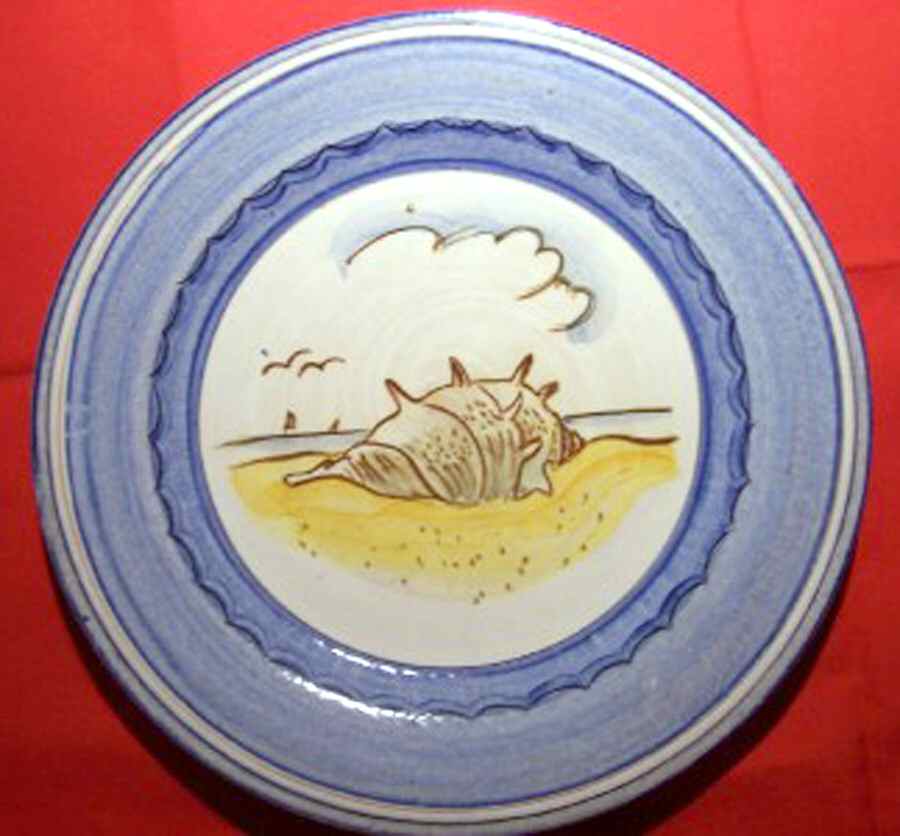 Jersey Shore Crown Conch Service Plate (Charger) by Stangl-1