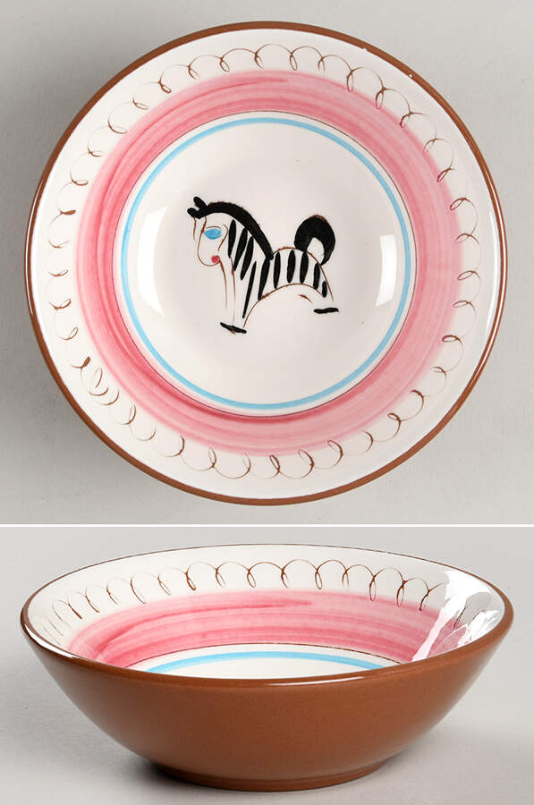 Pink Carousel Child's Bowl by Stangl-1