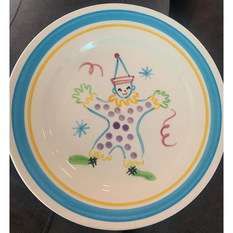 Circus Clown Child's Plate by Stangl-1