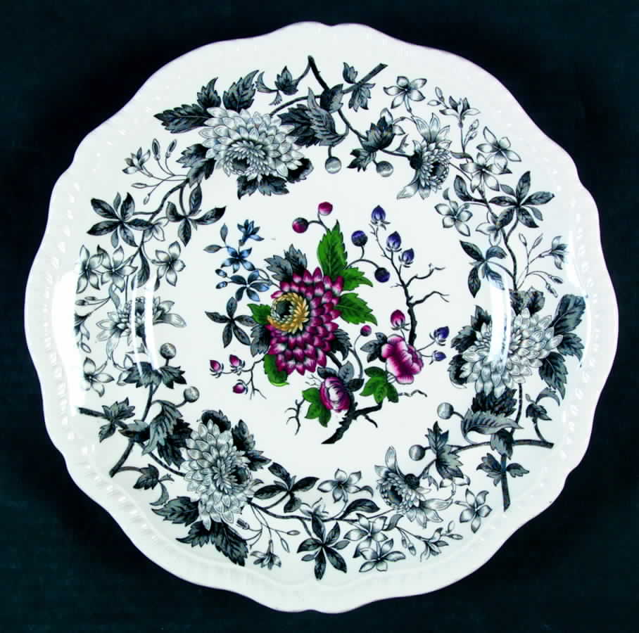 Aster Black Dinner Plate by Spode-1