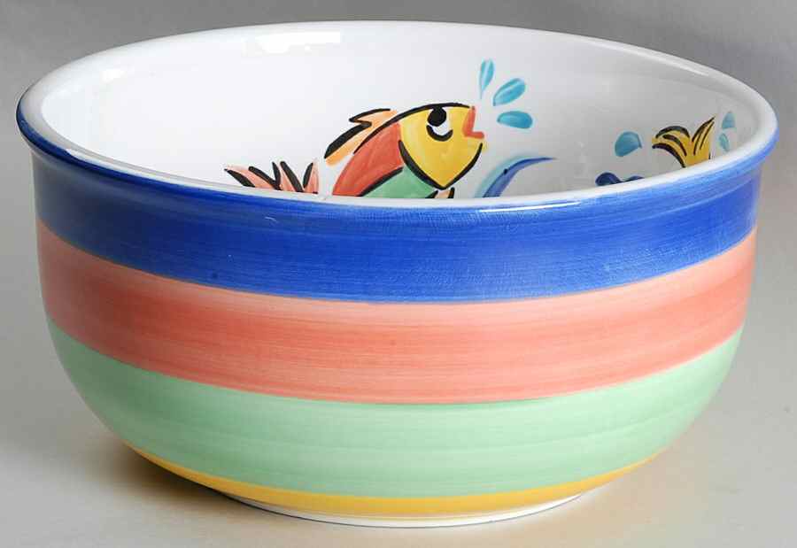 Les Tropiques 10" Large Salad Serving Bowl by Strata Group-1