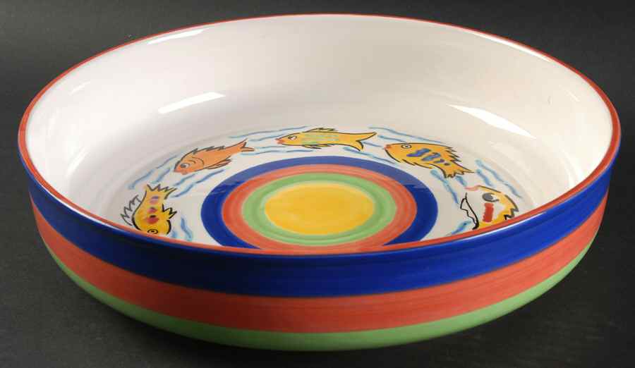 Les Tropiques 13" Pasta Serving Bowl by Strata Group-1