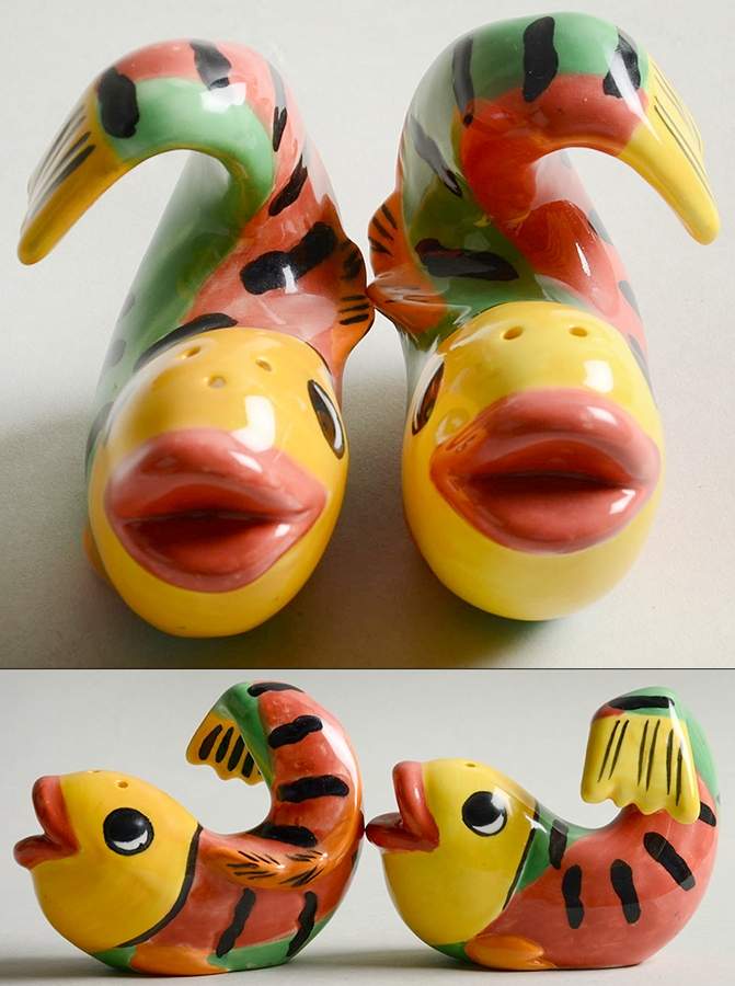 Les Tropiques Figural Salt & Pepper Set by Strata Group-1