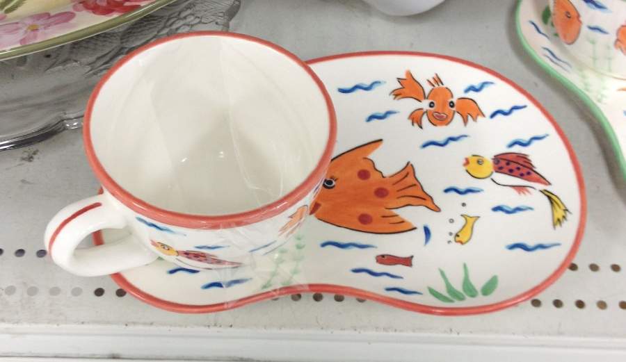 Les Tropiques Snack Tray & Soup Mug Set by Strata Group-1