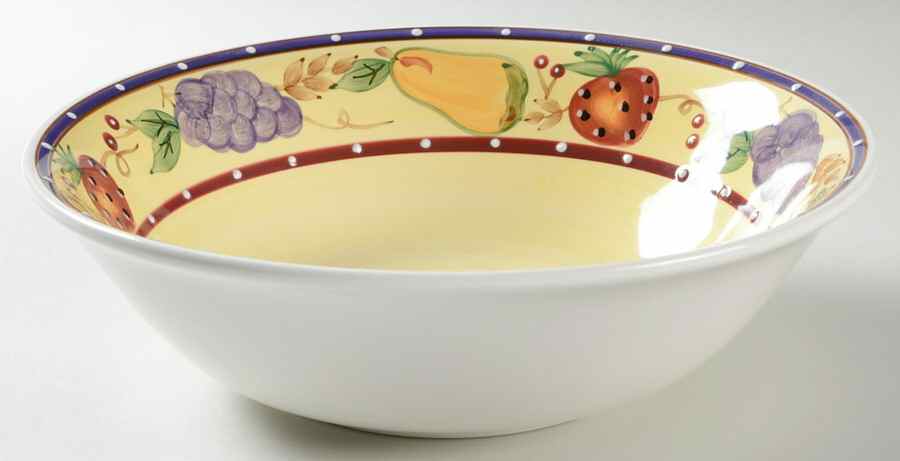 Fruit Basket 9" Round Vegetable Bowl by Sango-1
