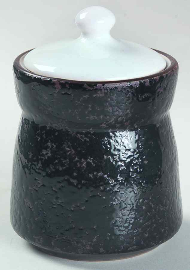 Tuxedo Sugar Bowl & Lid by Sango-1