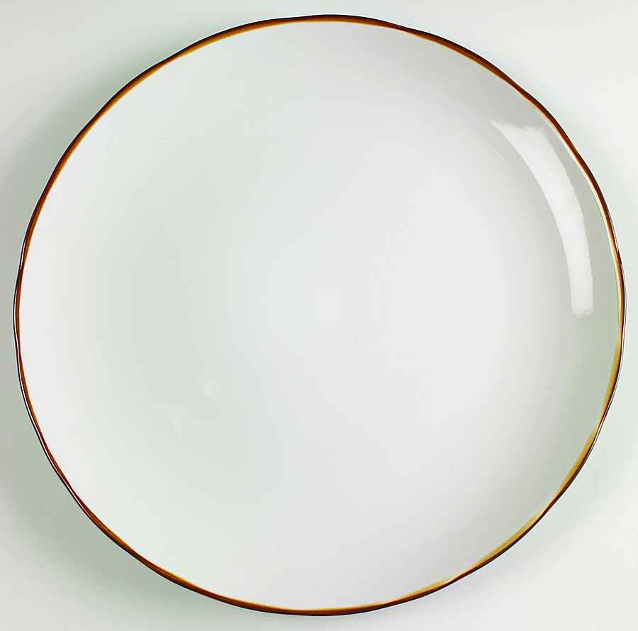 Quarry White 12" Chop Plate (Round Platter) by Sango-1
