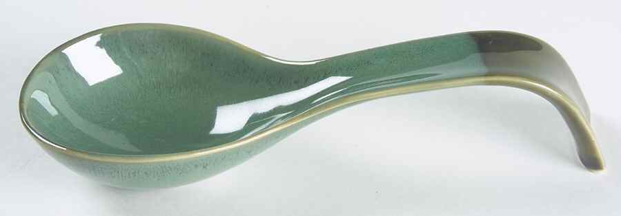 Nova Green Spoon Rest/Holder (Holds 1 Spoon) by Sango-1