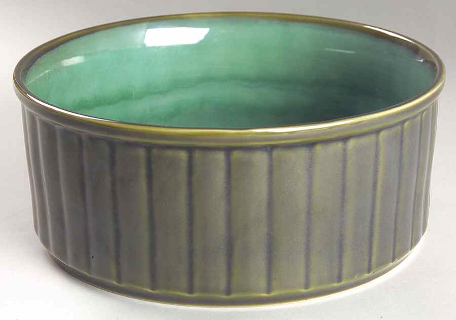 Nova Green 8" Ceramic Storage Bowl by Sango-1