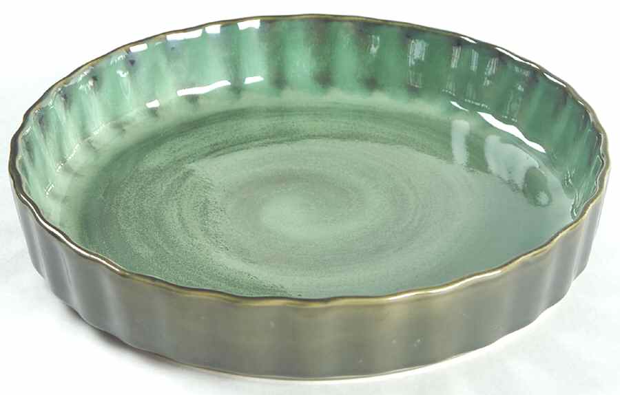 Nova Green 9" Quiche by Sango-1