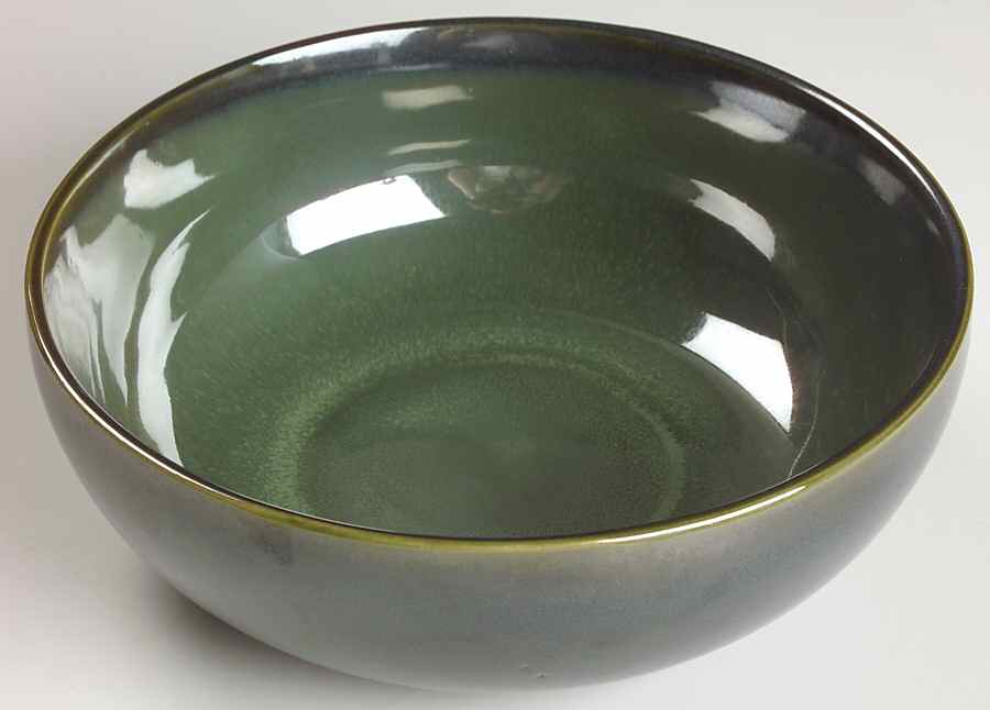 Nova Green 9" Round Vegetable Bowl by Sango-1