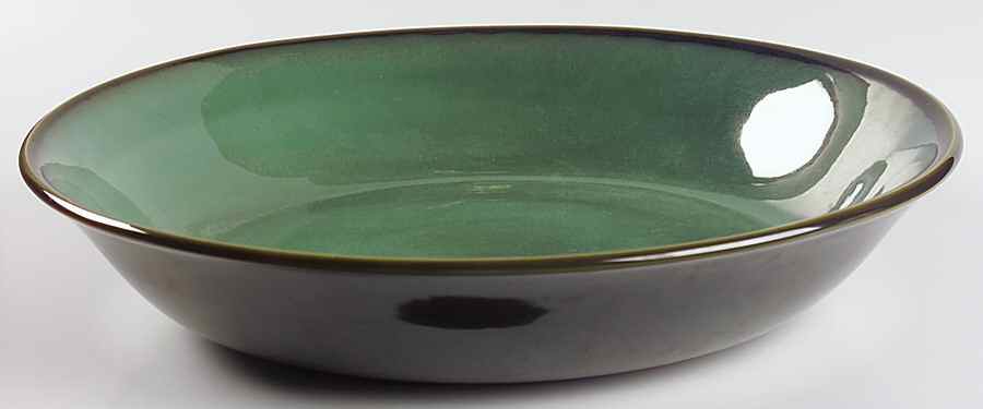 Nova Green 13" Large Salad Serving Bowl by Sango-1