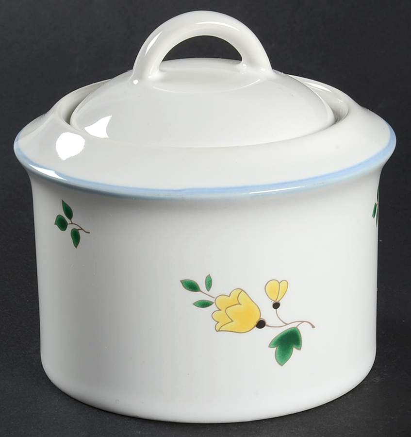 Chateau Fleur Sugar Bowl & Lid by Savoir Vivre-1