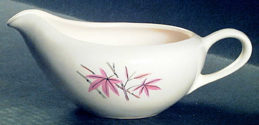 Pink Bamboo Gravy Boat by Salem-1