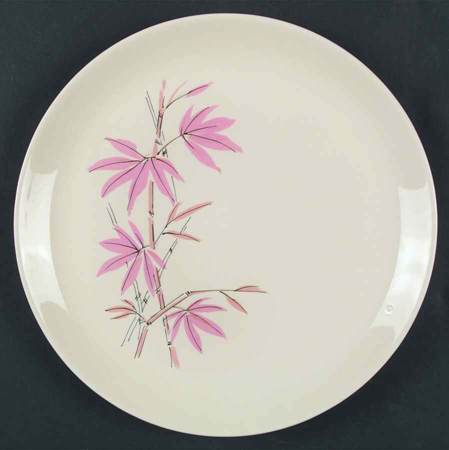 Pink Bamboo Dinner Plate by Salem-1