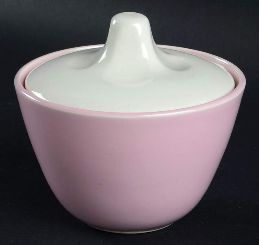 Pink Bamboo Sugar Bowl & Lid by Salem-1