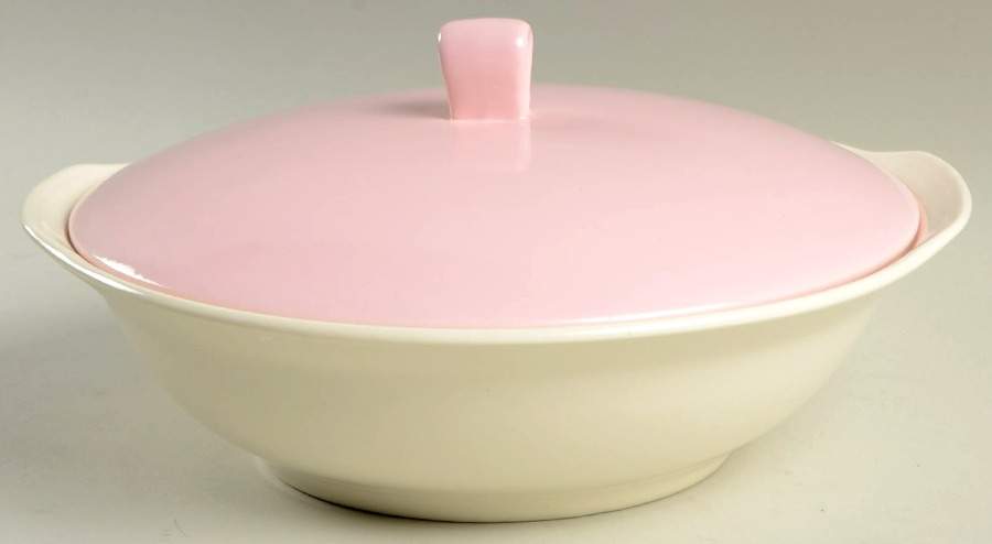 Pink Bamboo Round Covered Vegetable by Salem-1