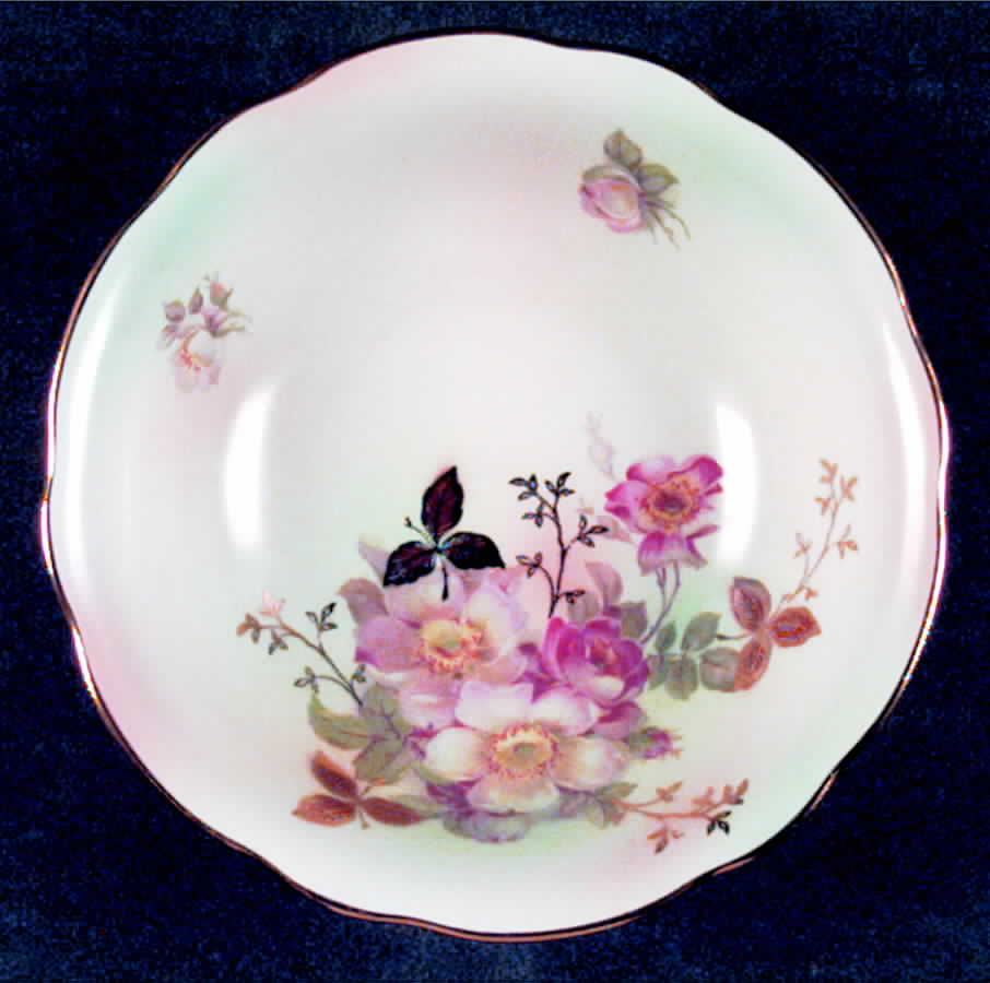 Wild Rose (Scallop, Rim , Not Embossed) Coupe Cereal Bowl by Schumann - Bavaria-1