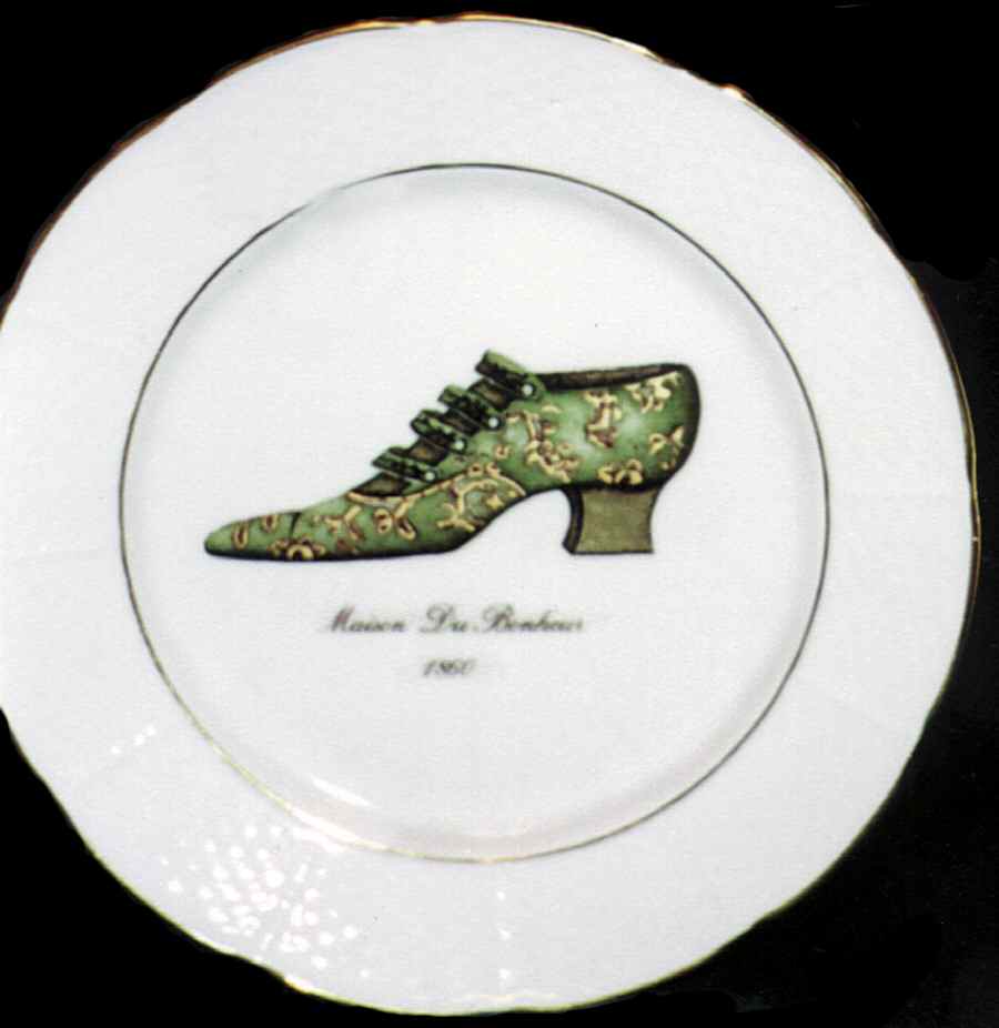 Antique Shoes Dinner Plate by Email de Limoges-1