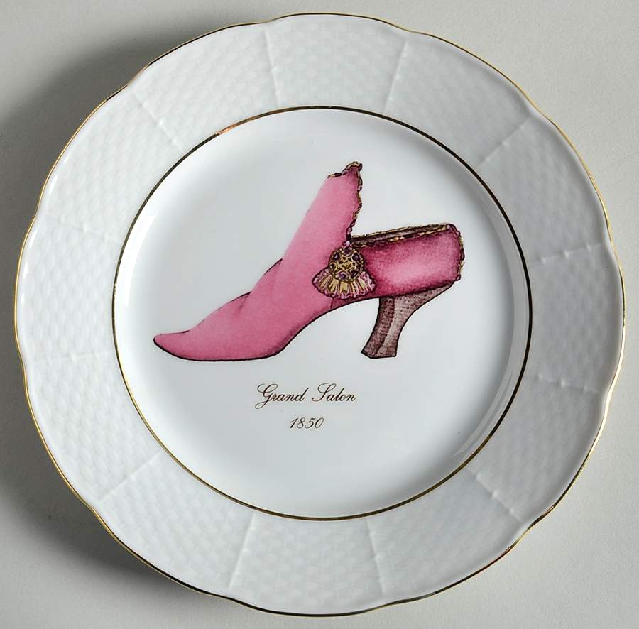 Antique Shoes Salad Plate by Email de Limoges-1