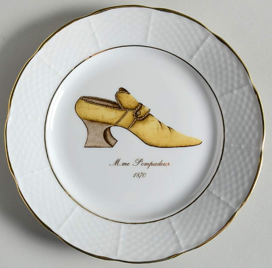 Antique Shoes Salad Plate by Email de Limoges-1