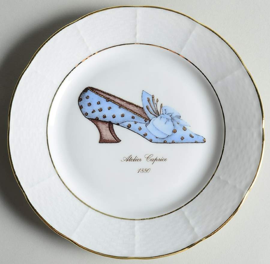 Antique Shoes Salad Plate by Email de Limoges-1