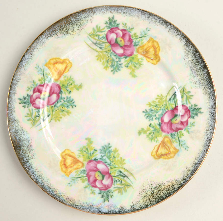 Flower of the Month Salad Plate by Sterling China (Japan)-1