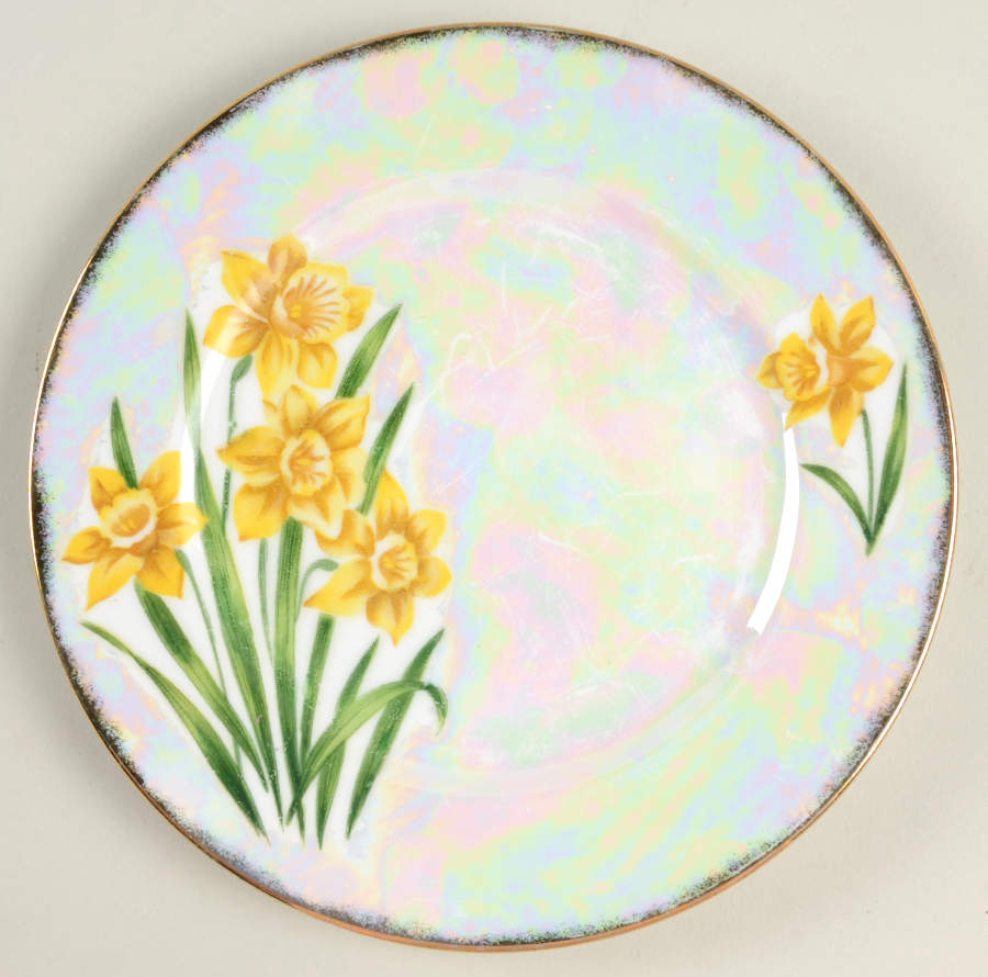 Flower of the Month Salad Plate by Sterling China (Japan)-1