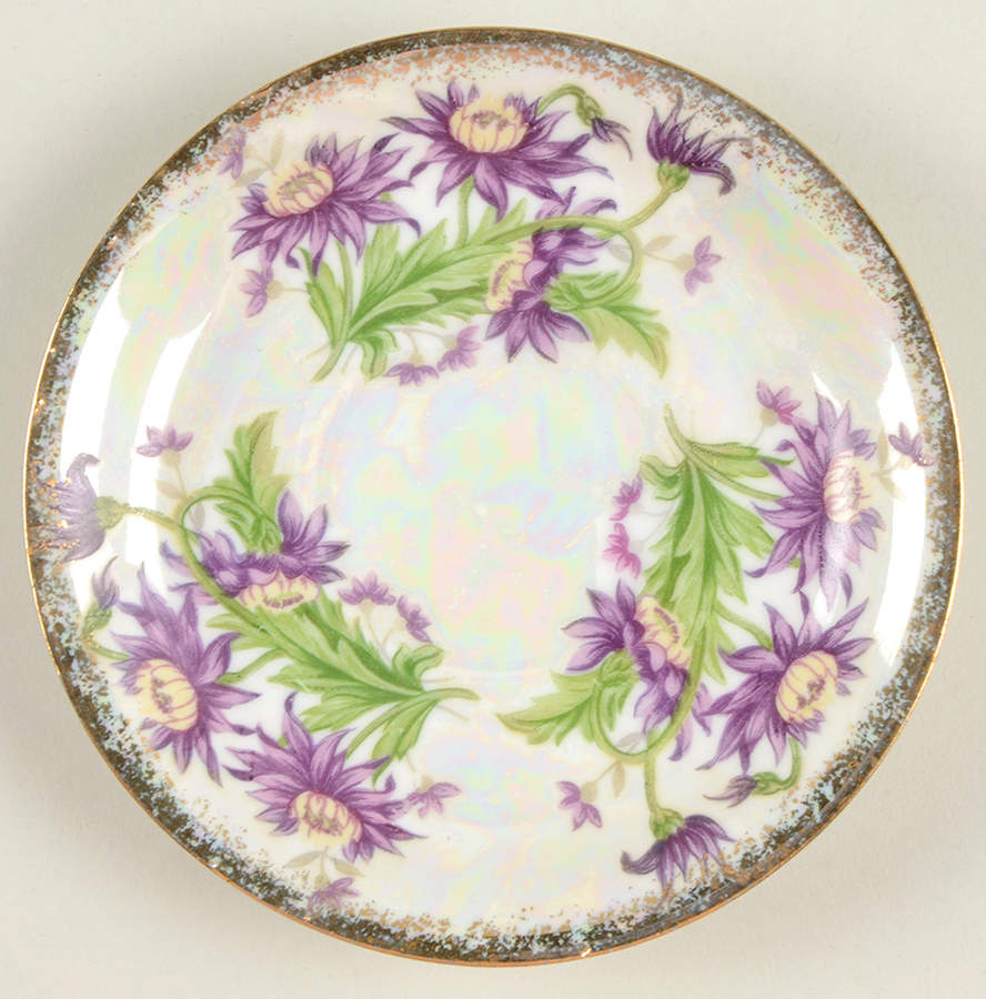 Flower of the Month Saucer for Footed Cup by Sterling China (Japan)-1