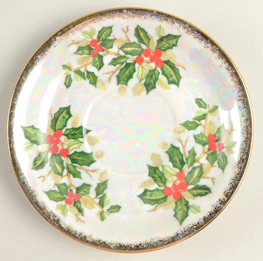 Flower of the Month Saucer for Footed Cup by Sterling China (Japan)-1