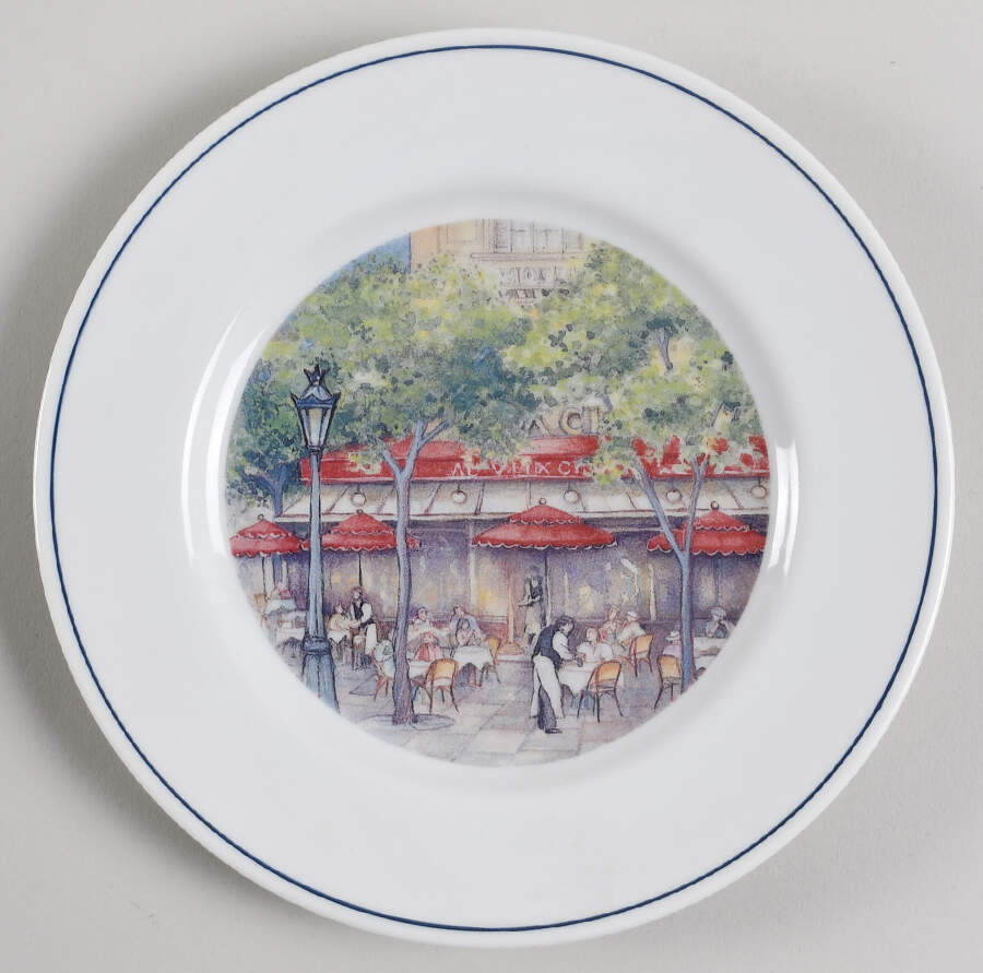 French Cafes Salad Plate by Sadek-1