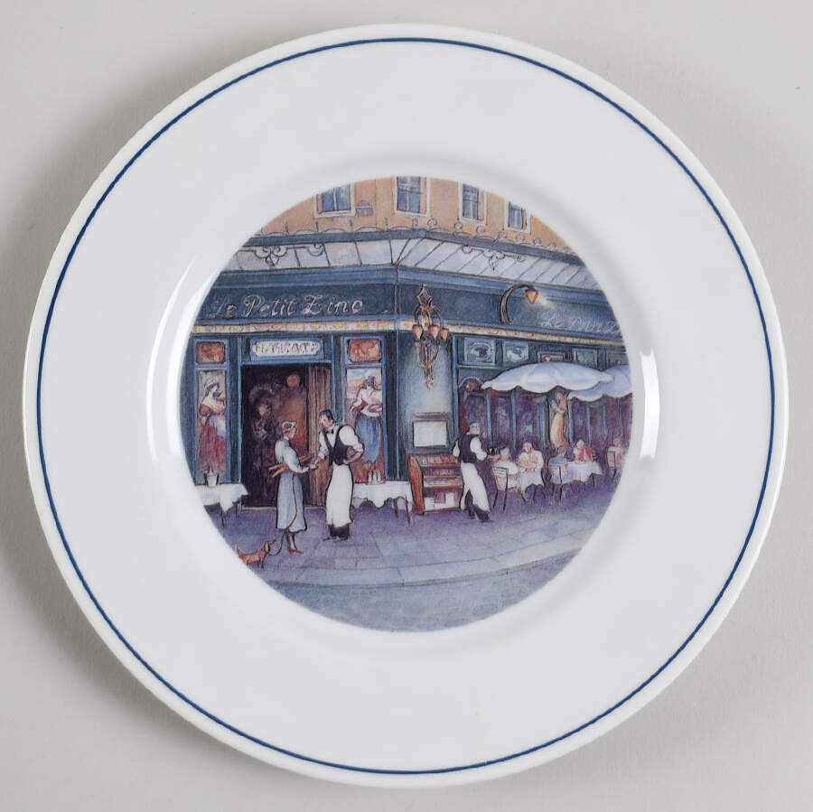 French Cafes Salad Plate by Sadek-1