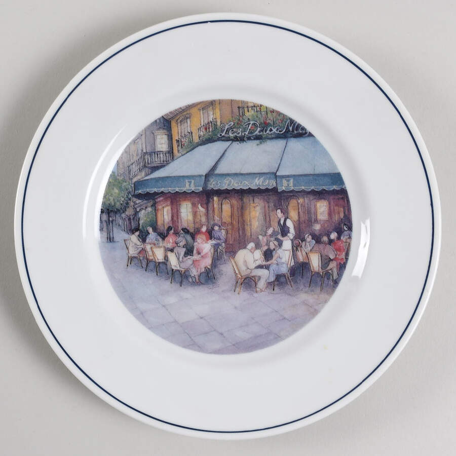 French Cafes Salad Plate by Sadek-1