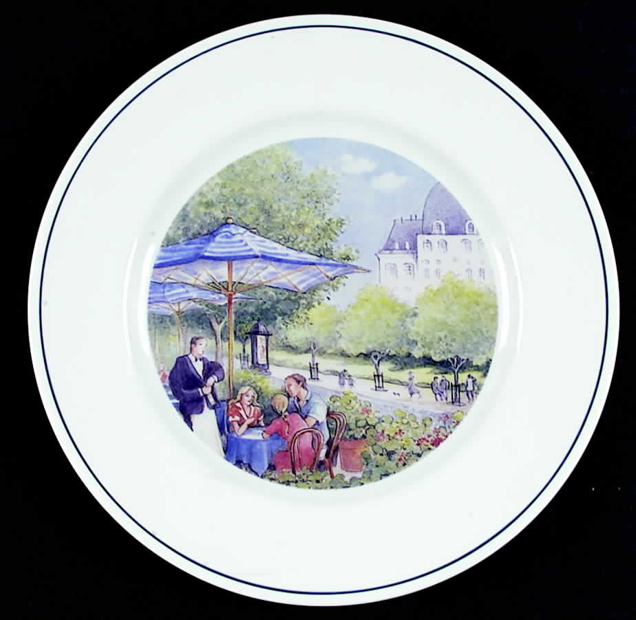 French Cafes Salad Plate by Sadek-1