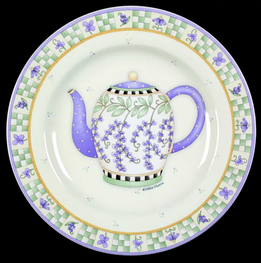 Lavender Tea Garden Salad/Dessert Plate by Sakura-1