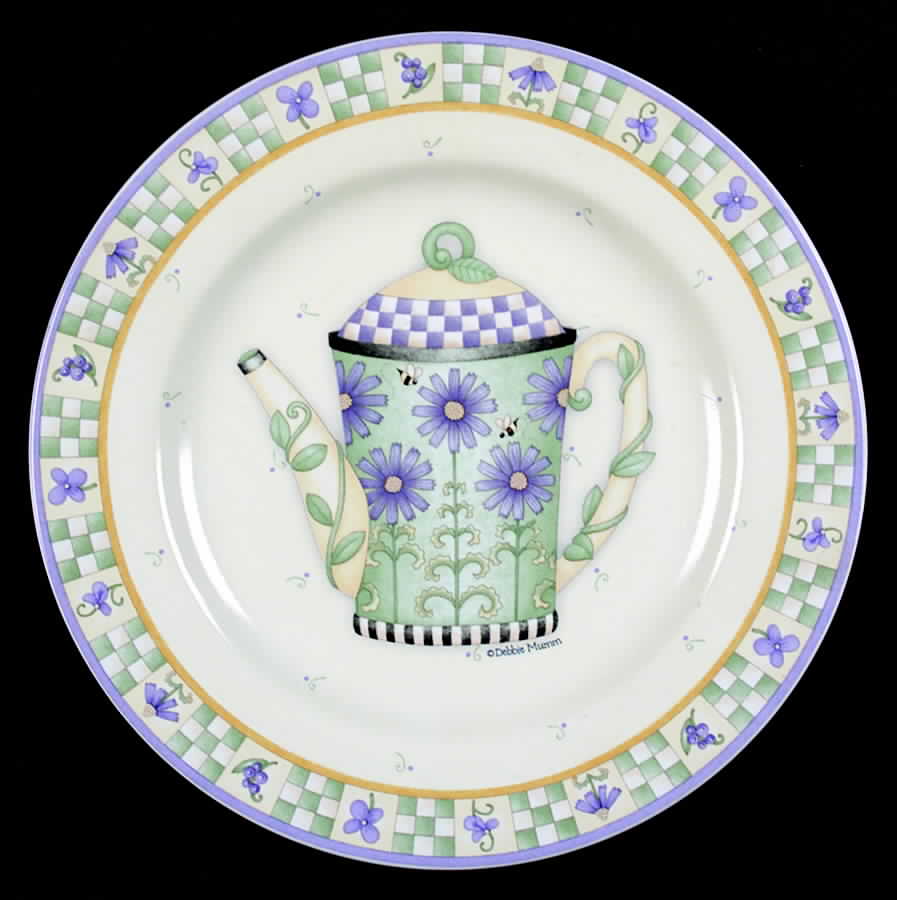 Lavender Tea Garden Salad/Dessert Plate by Sakura-1