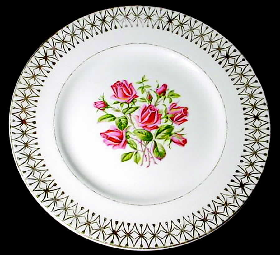 Rosewood Dessert/Pie Plate by Staffordshire-1
