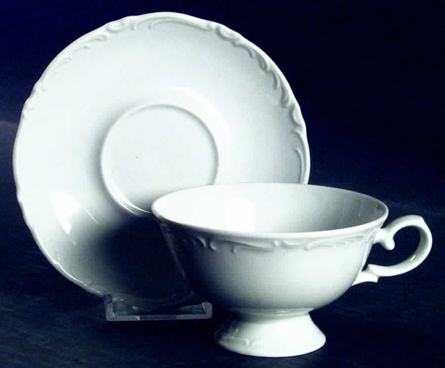 SLT226 Footed Cup & Saucer Set by Seltmann-1