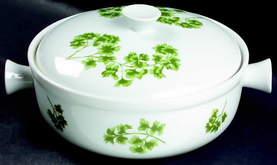 Parsley 1.25 Qt Round Covered Casserole by Sadek-1